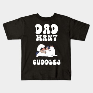 Samoyed Dog Dad Kids T-Shirt